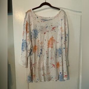 Westbound Artistic Splatter Long Sleeve Tee